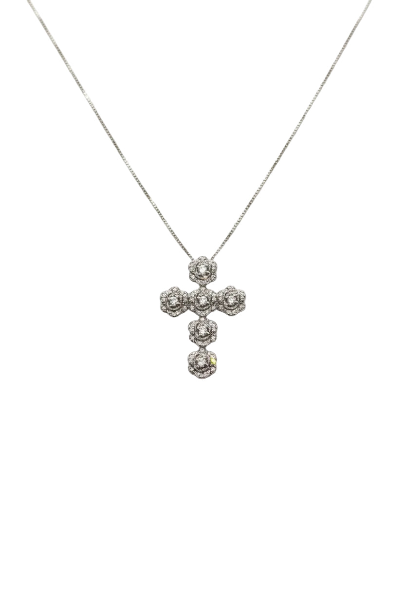 Collana Croce Rose
